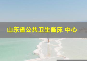 山东省公共卫生临床 中心